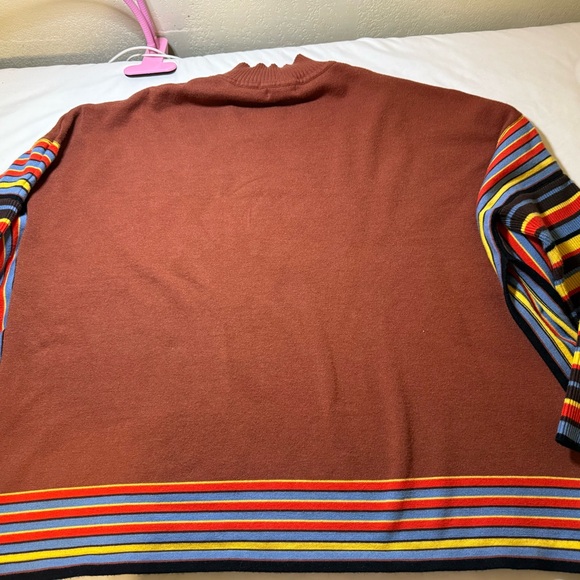 Striped Multicolor Turtleneck Sweater - Picture 6 of 6